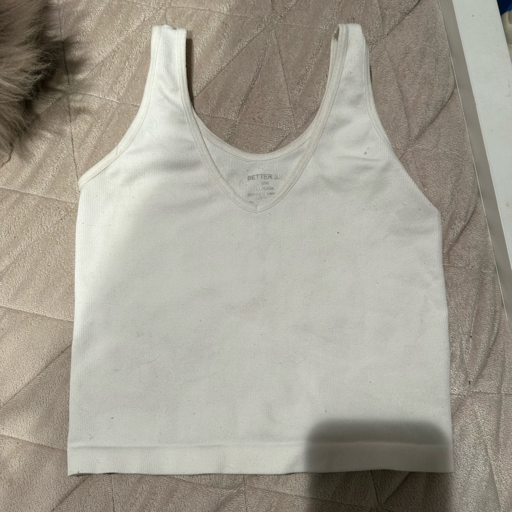 White crop top